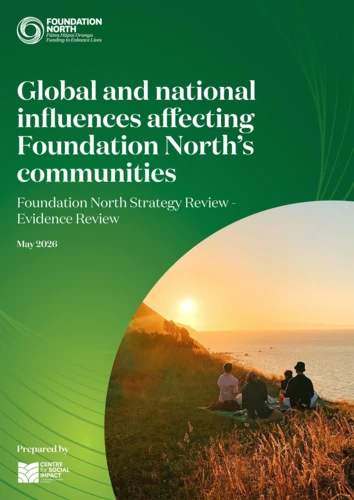 Global and national influences affecting Foundation North’s communities