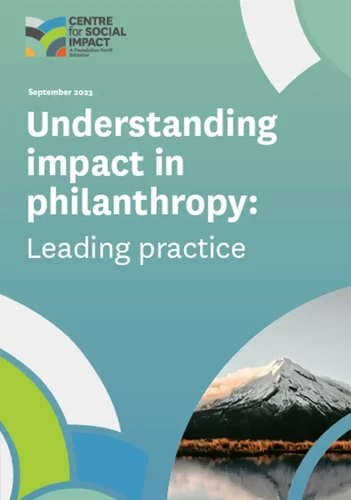 Understanding impact in philanthropy: Leading practice