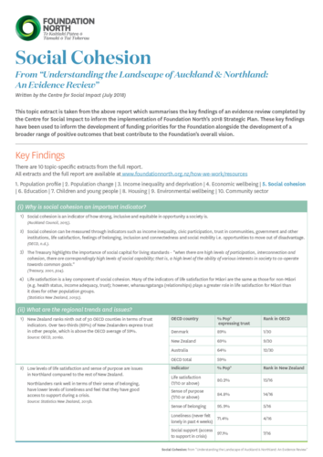 Topic - Social Cohesion